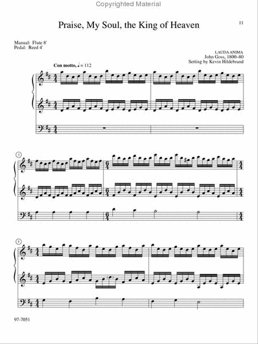Six Hymn Improvisations, Set 5