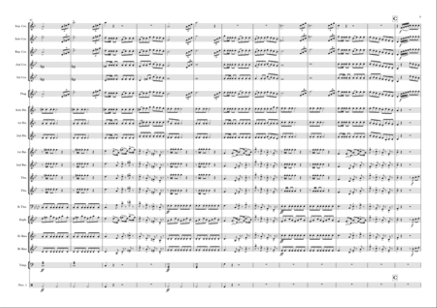The Barber of Saville Overture Brass Ensemble scores gallery preview page 5