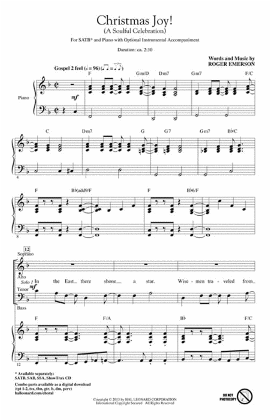 Christmas Joy! Choir scores gallery preview page 2