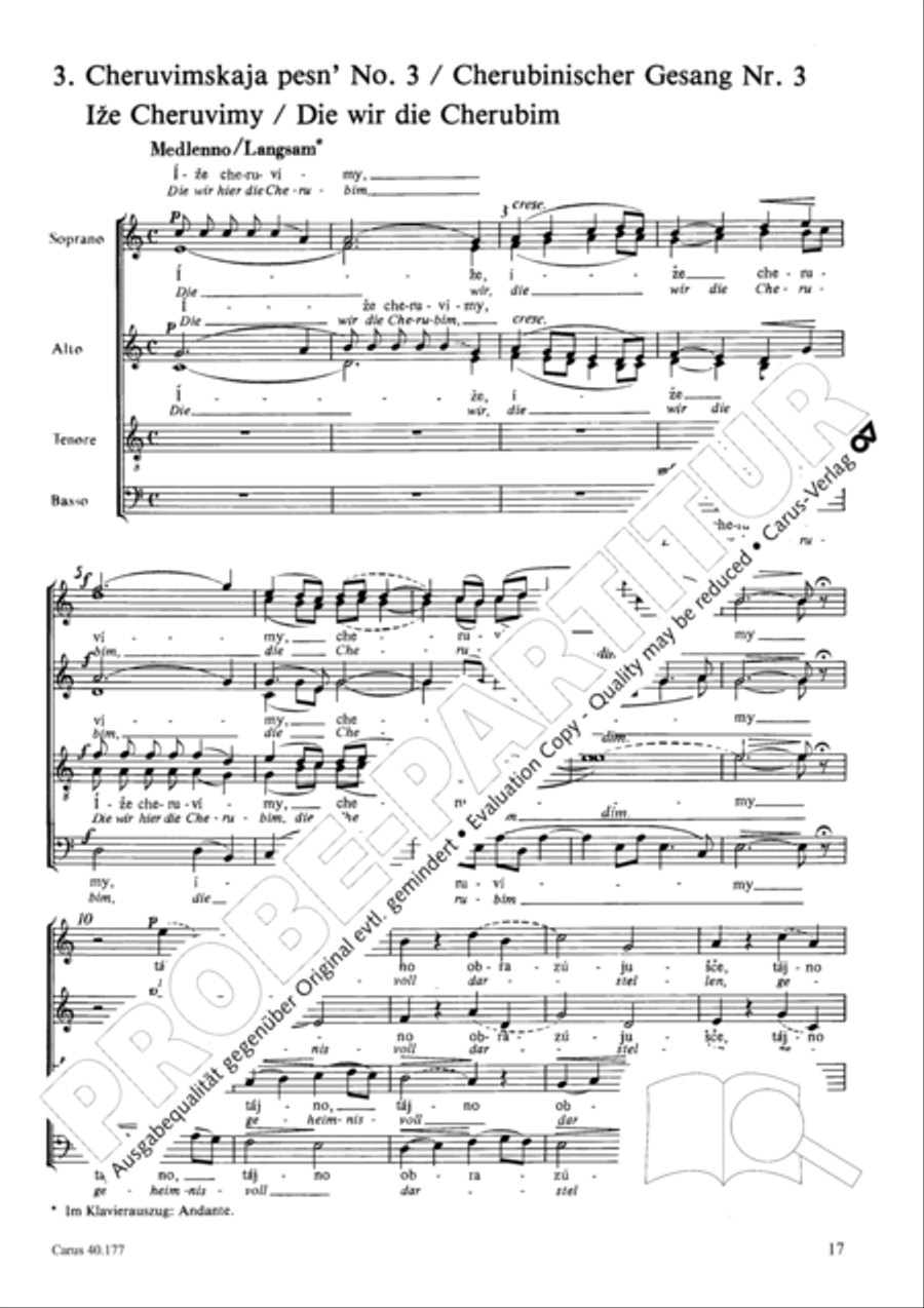 Neun liturgische Chore Collection / Songbook scores gallery preview page 18