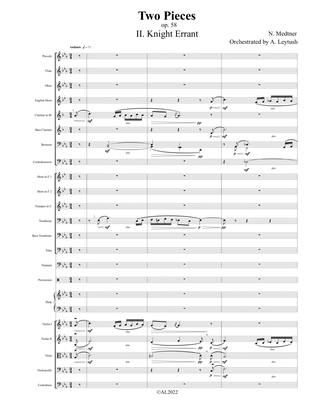 Nikolai Medtner - "Knight Errant", Op. 58, Orchestrated by Arkady Leytush