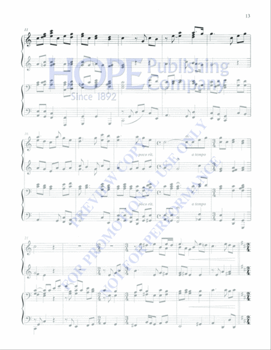 Contemporary Hymns and Songs II Piano Accompaniment scores gallery preview page 17