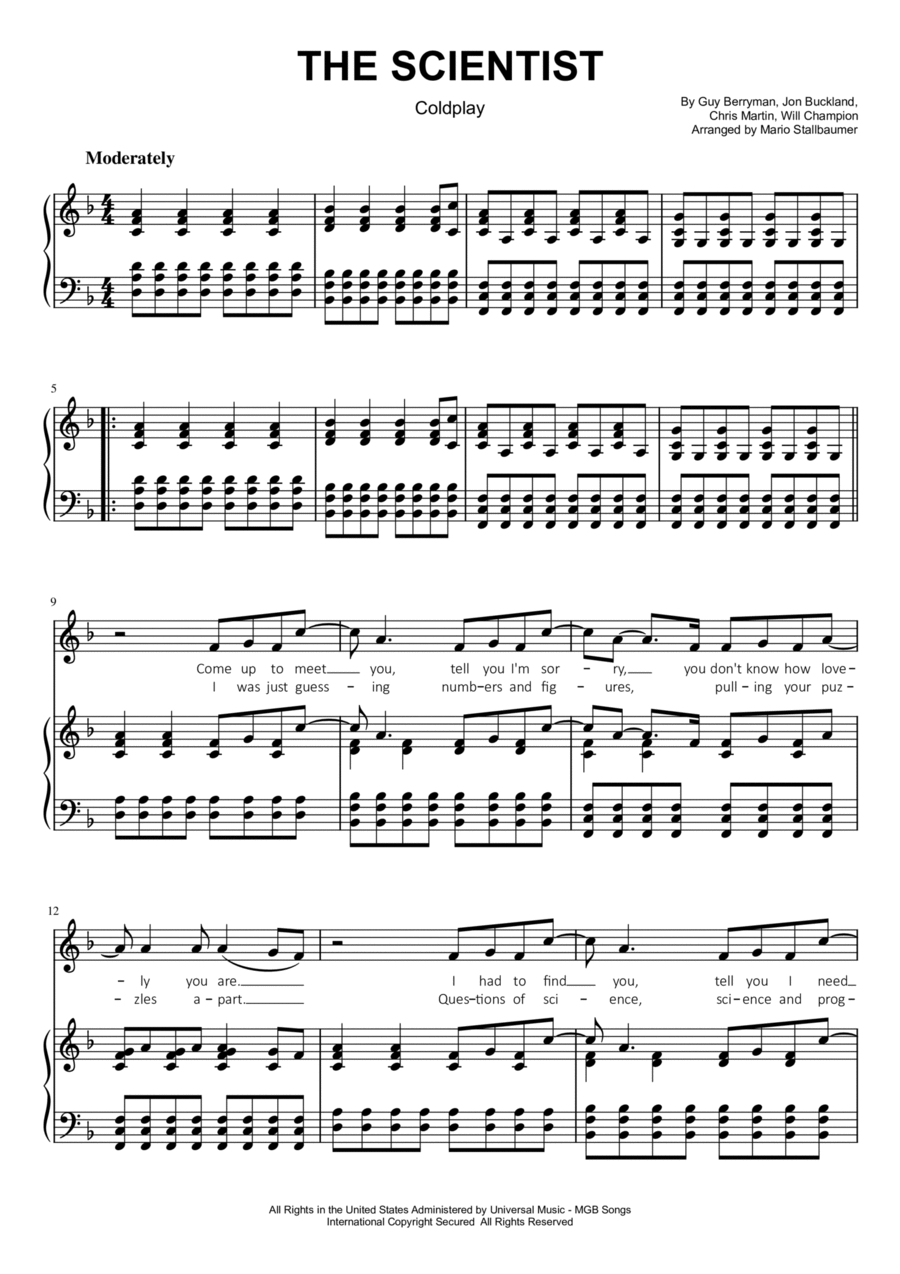 The Scientist Voice scores gallery preview page 1