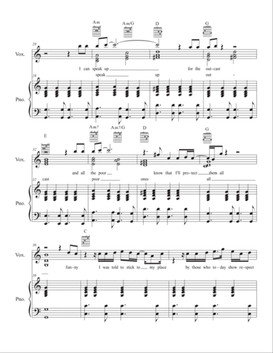 We Have a Voice Piano, Vocal, Guitar scores gallery preview page 4