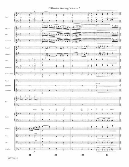 O Wonder Amazing! - Orchestral Score and Parts