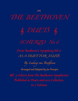 The Beethoven Duets For Flute Scherzo No. 6