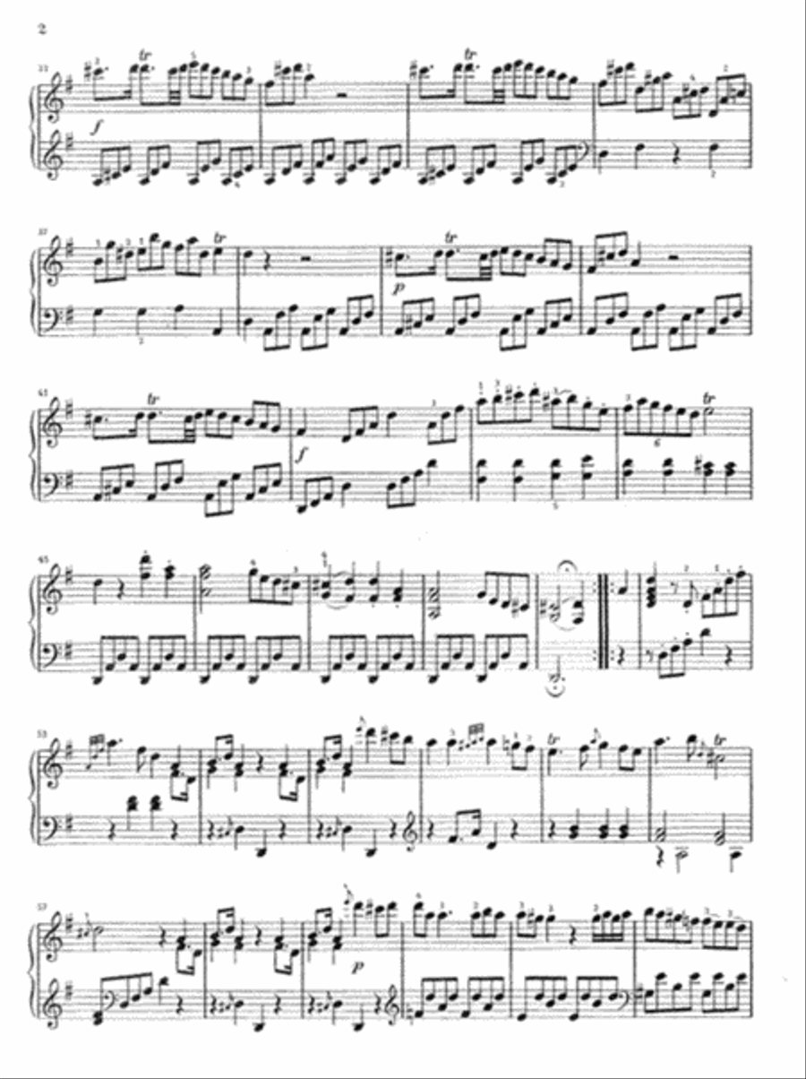 Piano Sonata in G Major WO 14 Piano Solo scores gallery preview page 3