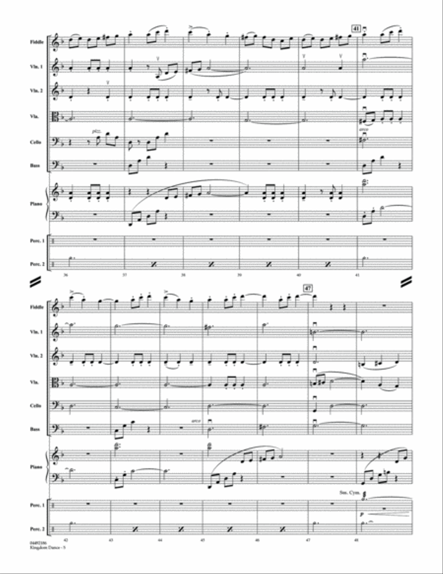 Kingdom Dance (from Tangled) - Conductor Score (Full Score) String Orchestra scores gallery preview page 5