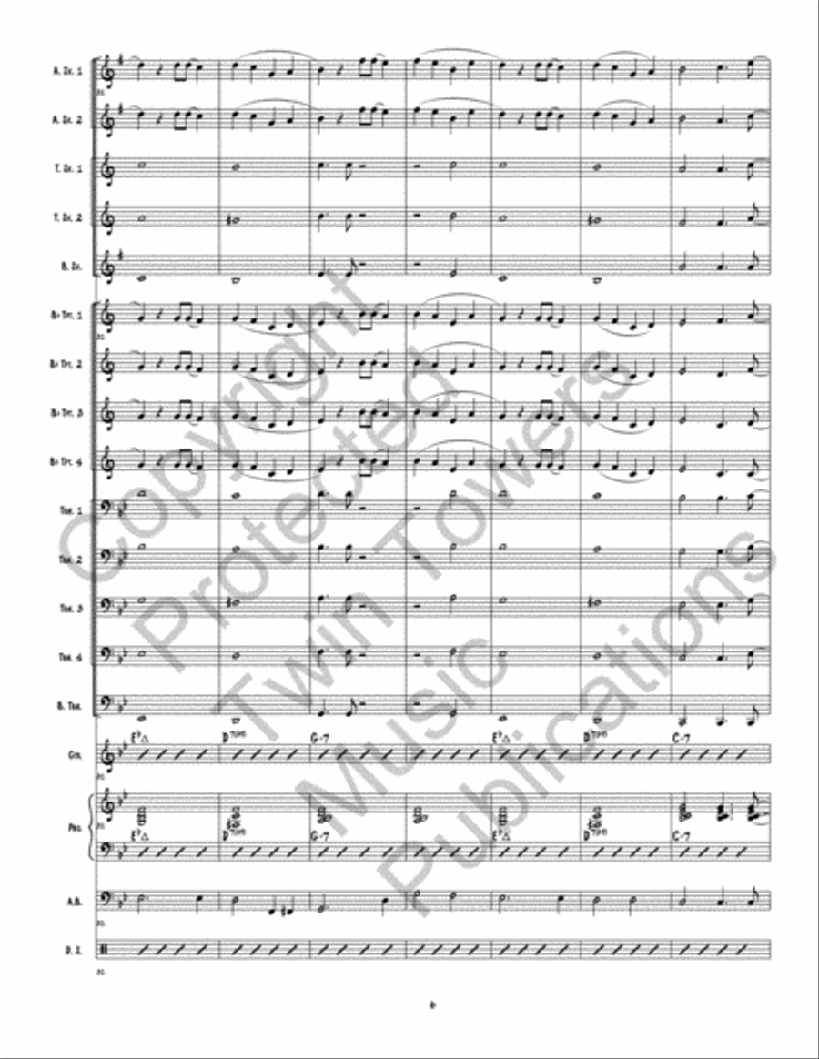 Caramel Macchiato Caramel Macchiato Jazz Ensemble scores gallery preview page 7