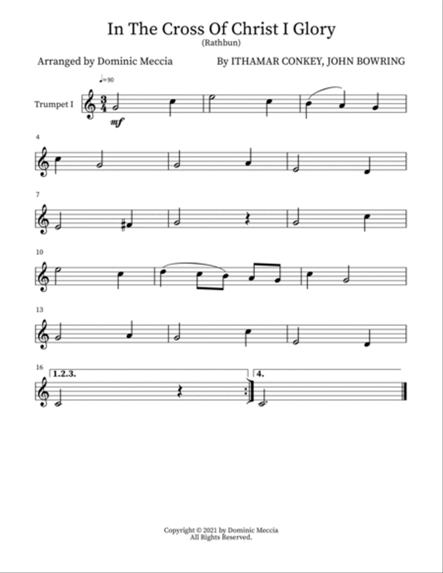 In The Cross Of Christ I Glory Small Ensemble scores gallery preview page 3