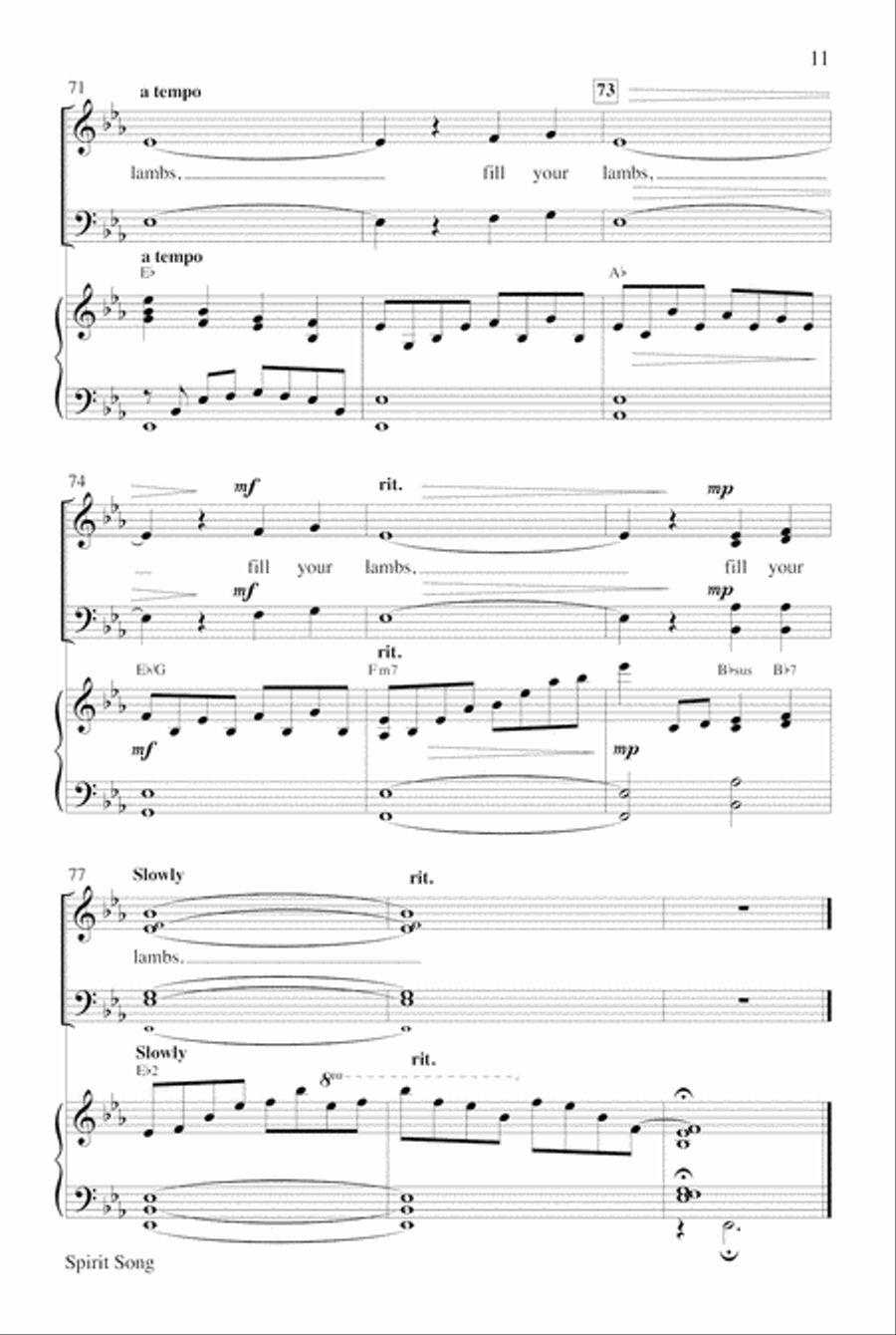 Spirit Song 4-Part scores gallery preview page 11