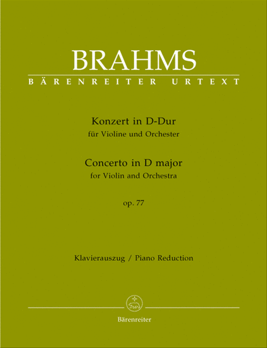 Concerto for Violin and Orchestra in D major, op. 77