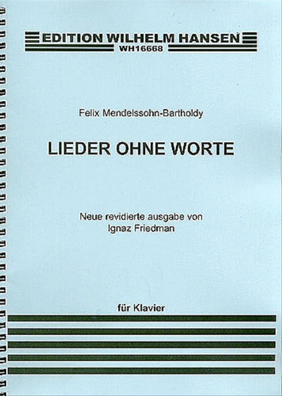 Felix Mendelssohn: Lieder Ohne Worte (Songs Without Words) Piano Solo scores gallery preview page 1