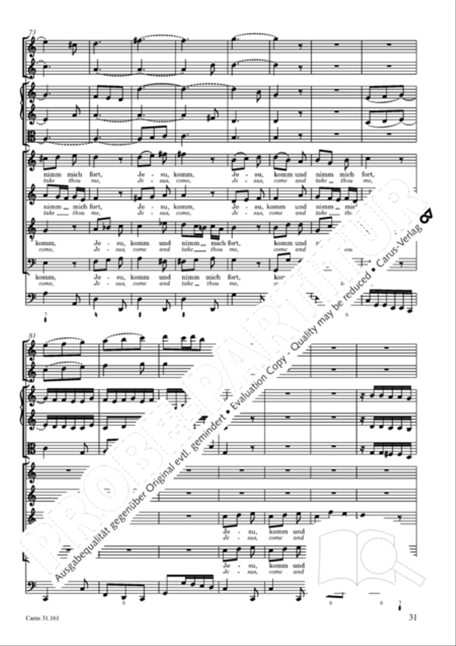 Komm, du susse Todesstunde 4-Part scores gallery preview page 31