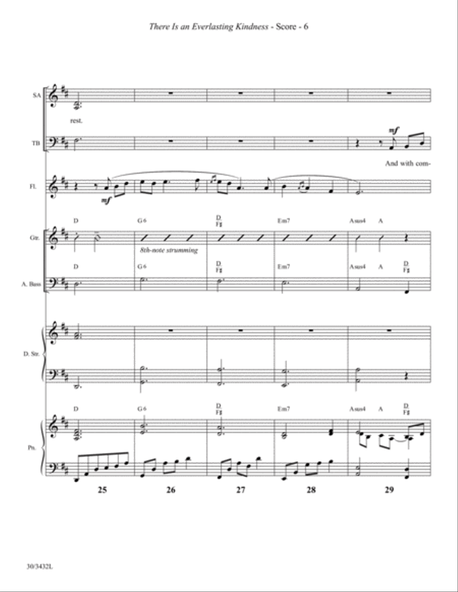 There Is an Everlasting Kindness - Instrumental Ensemble Score and Parts Choir scores gallery preview page 9