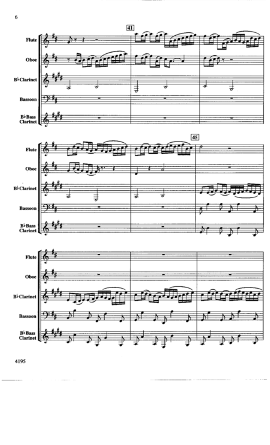 Canon in D Woodwind Quartet scores gallery preview page 6