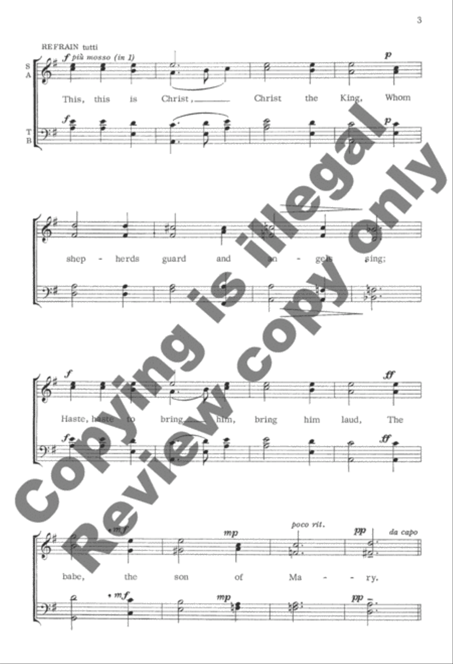 What Child Is This? 4-Part scores gallery preview page 3