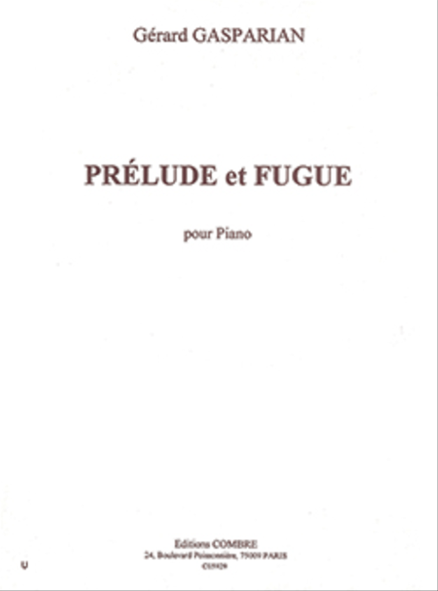 Prelude et fugue Piano Solo scores gallery preview page 1