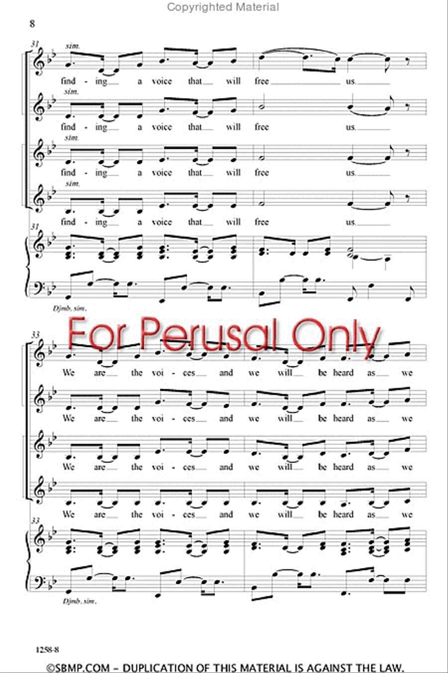We Are the Voices We Are the Voices SSAA scores gallery preview page 7