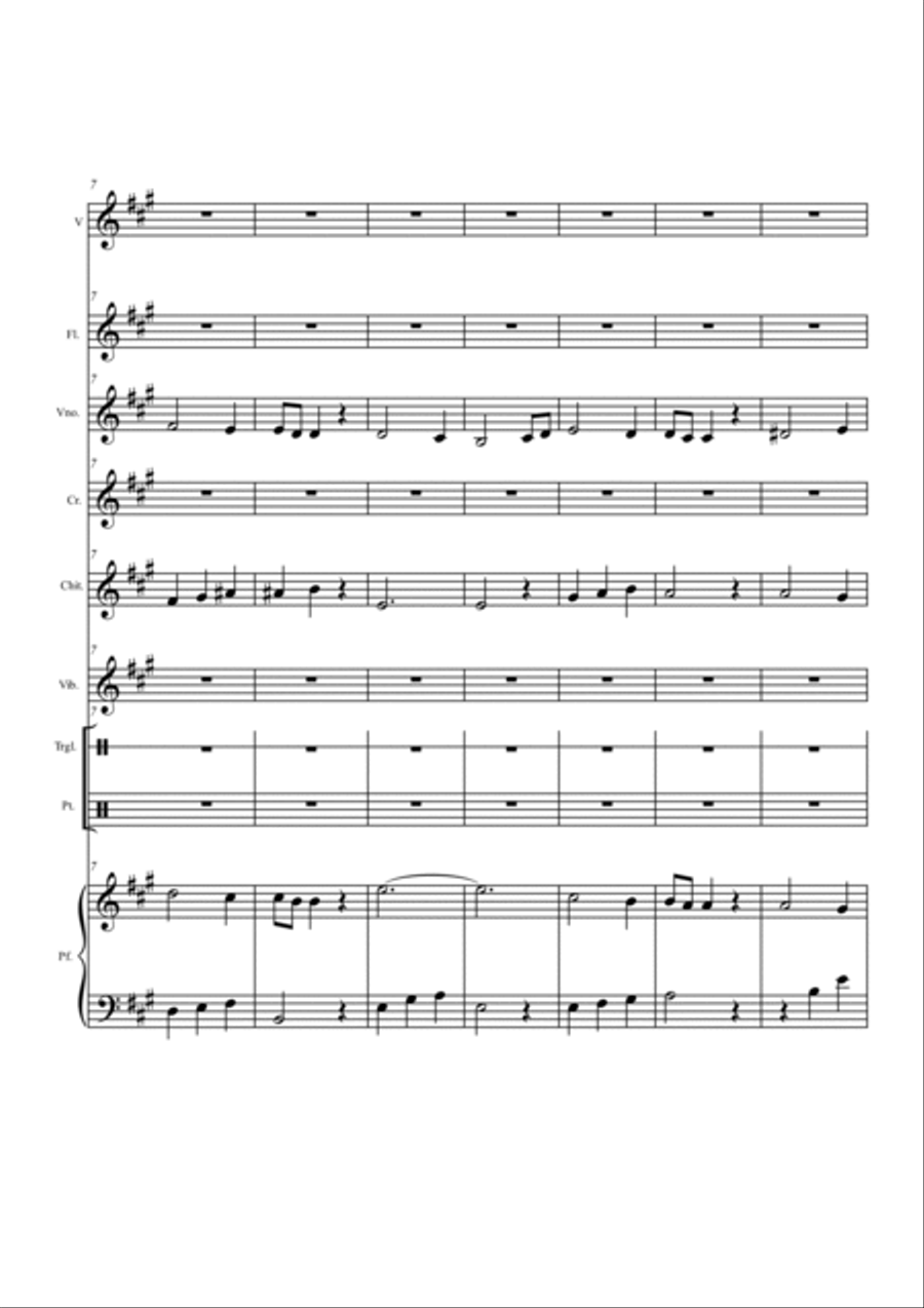Land der Berge, Land der Strome (Austrian anthem) Unison Choir scores gallery preview page 2
