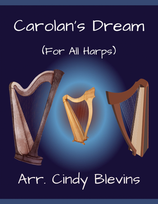 Book cover for Carolan's Dream, for Lap Harp Solo
