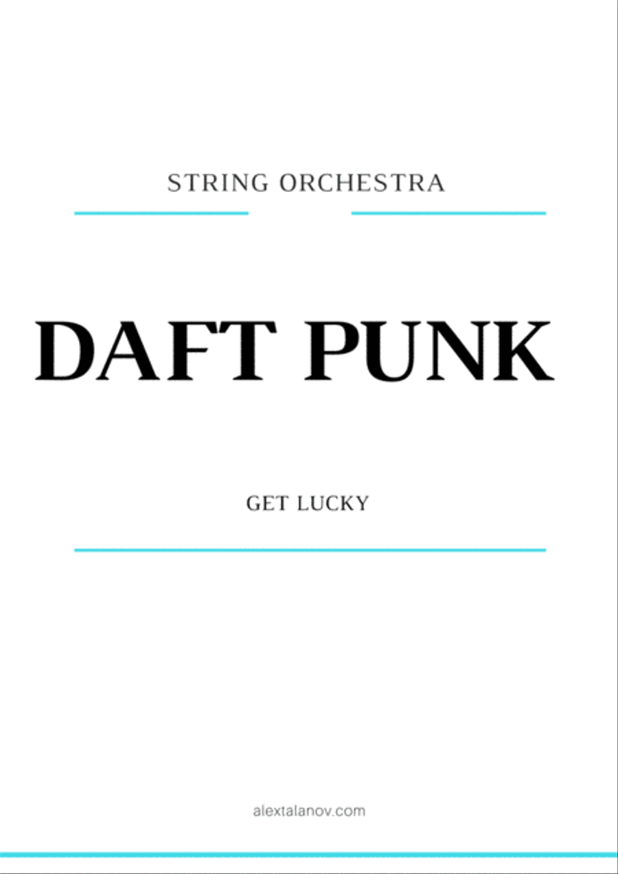Get Lucky Get Lucky String Quartet scores gallery preview page 1
