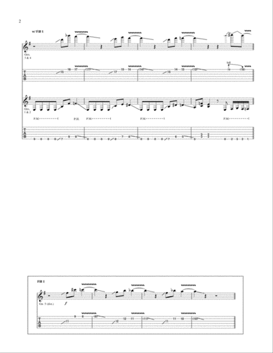 Neurosis Psychosis Electric Guitar scores gallery preview page 2
