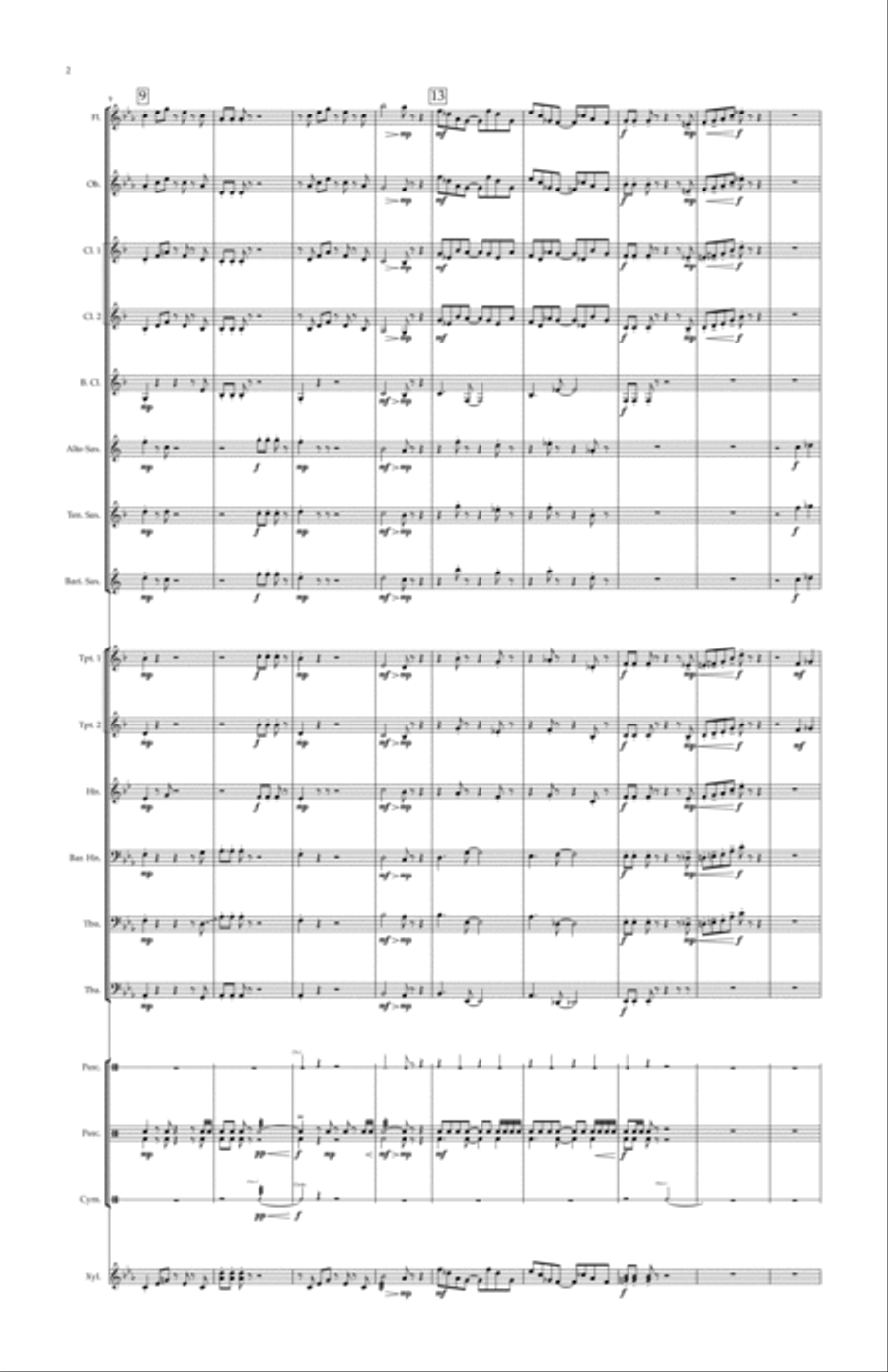 Mii Channel Theme Mii Channel Theme Large Ensemble scores gallery preview page 2