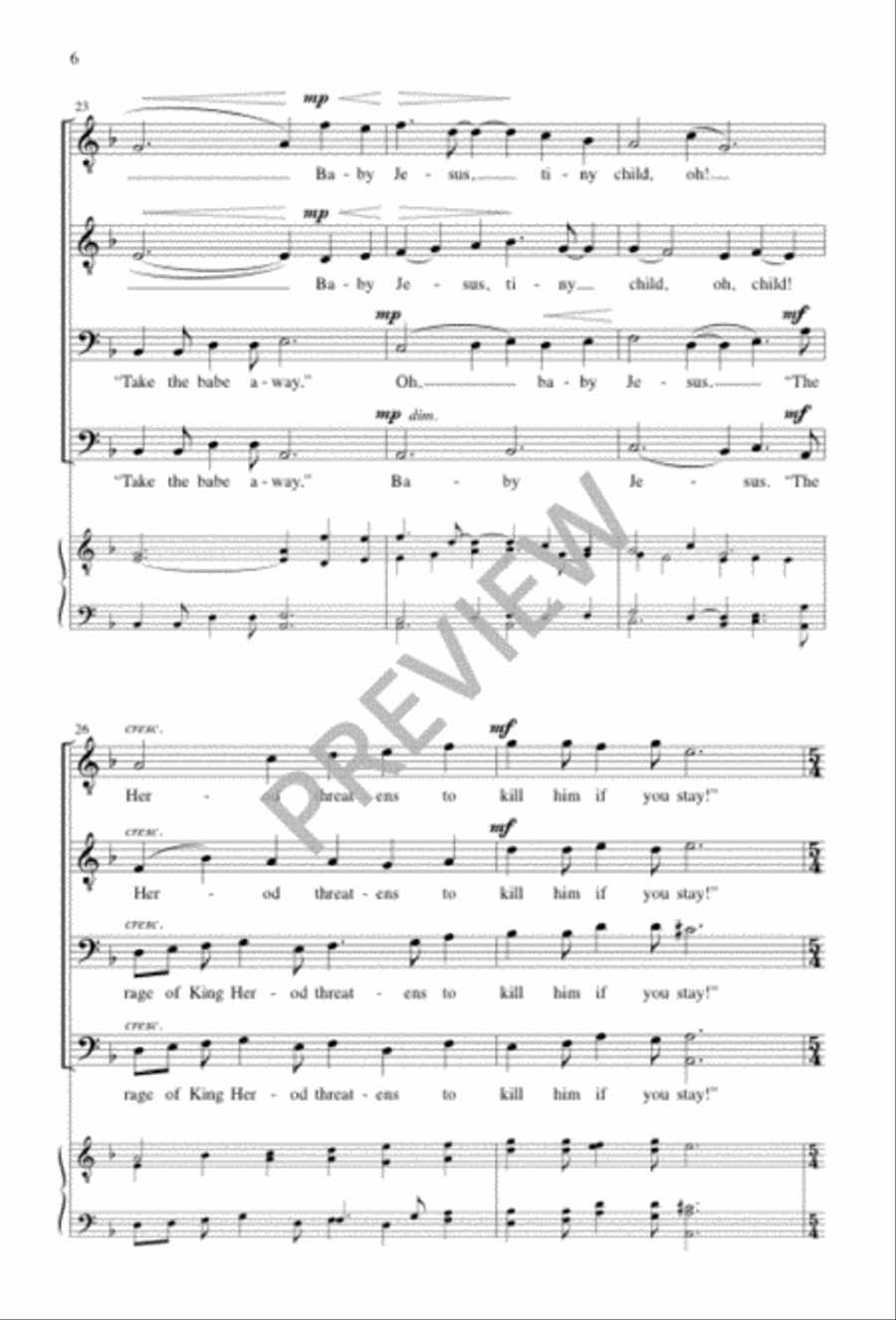 Tiny Child Tiny Child TTBB scores gallery preview page 6