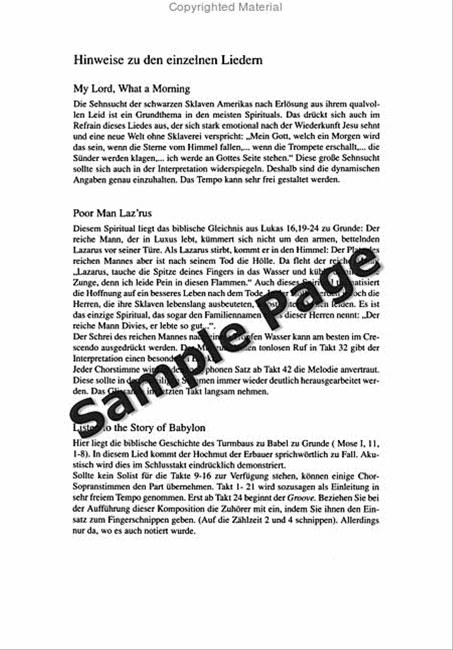 Spirituals And Gospels,4 Ch.sc 4-Part scores gallery preview page 5