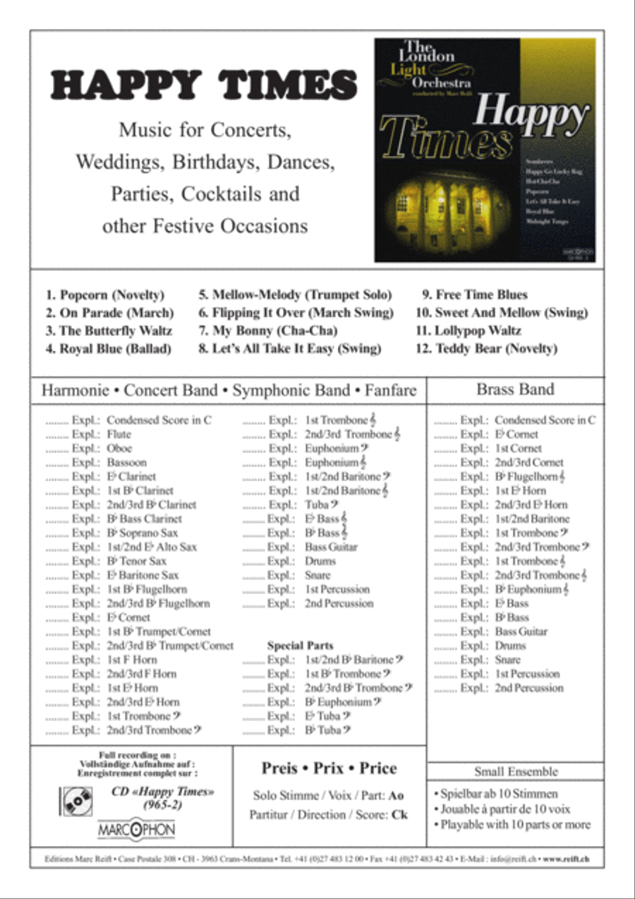 Happy Times Concert Band scores gallery preview page 2