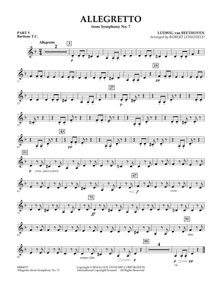 Allegretto (from Symphony No. 7) - Pt.5 - Baritone T.C.