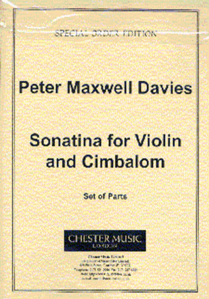 Sonatina For Violin And Cimbalom