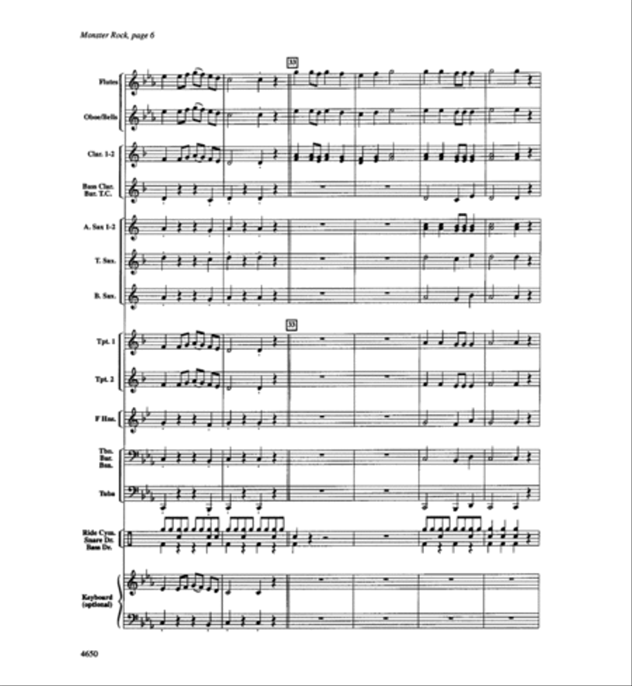 Monster Rock Concert Band scores gallery preview page 7