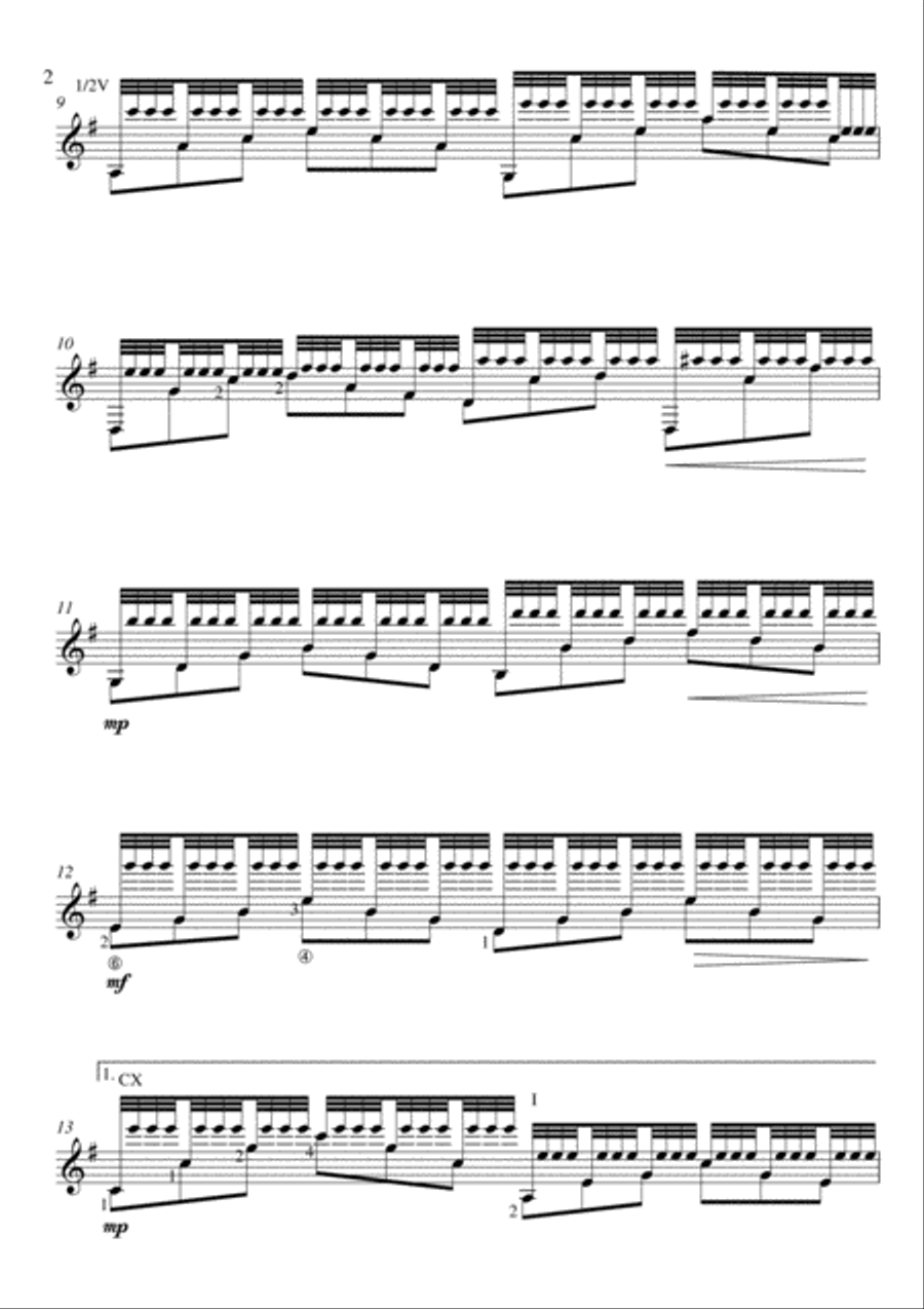 The Guitarist's Prayer Guitar Solo scores gallery preview page 2