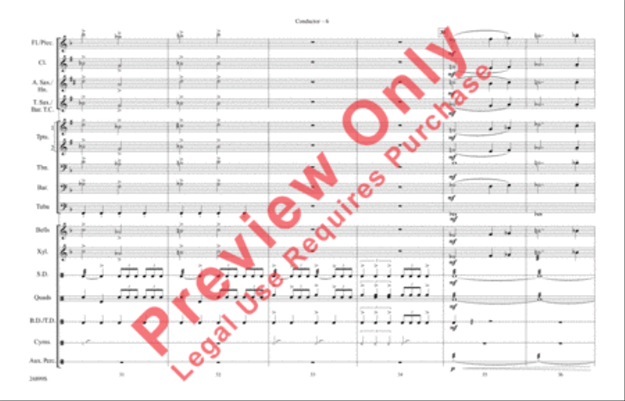 The Batman Theme (from Batman) Marching Band scores gallery preview page 7