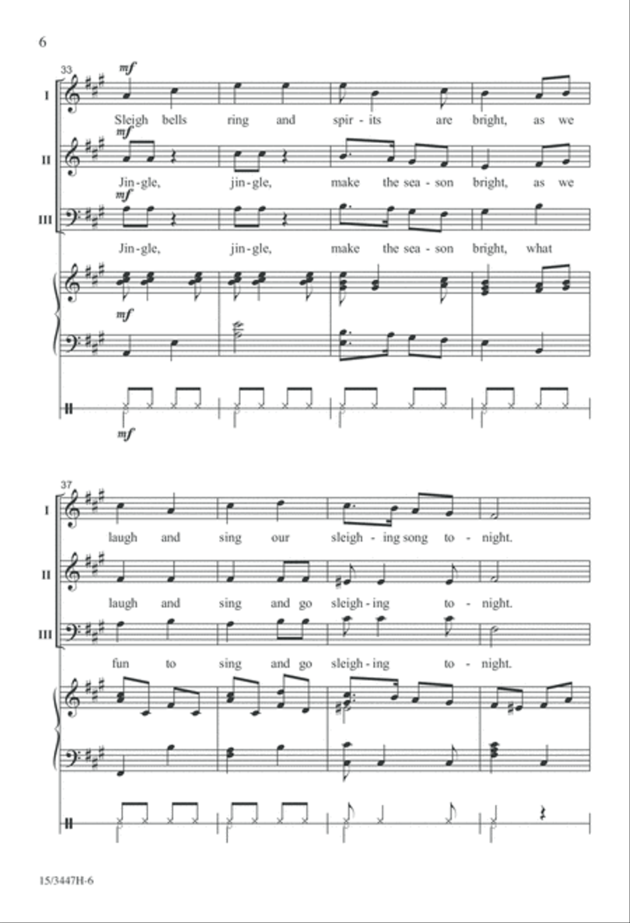 On This Winter Night 3-Part scores gallery preview page 6