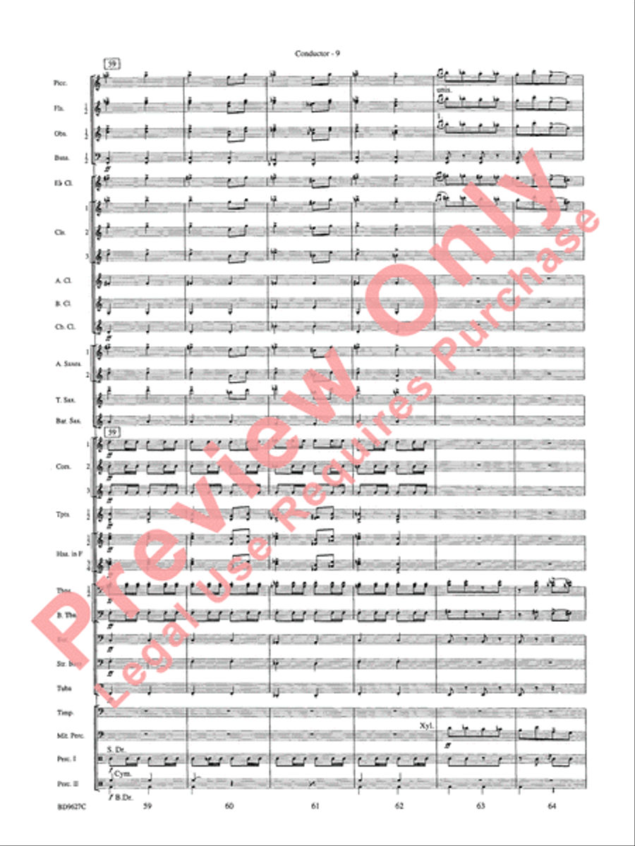 Variations on a Theme of Robert Schumann Concert Band scores gallery preview page 12