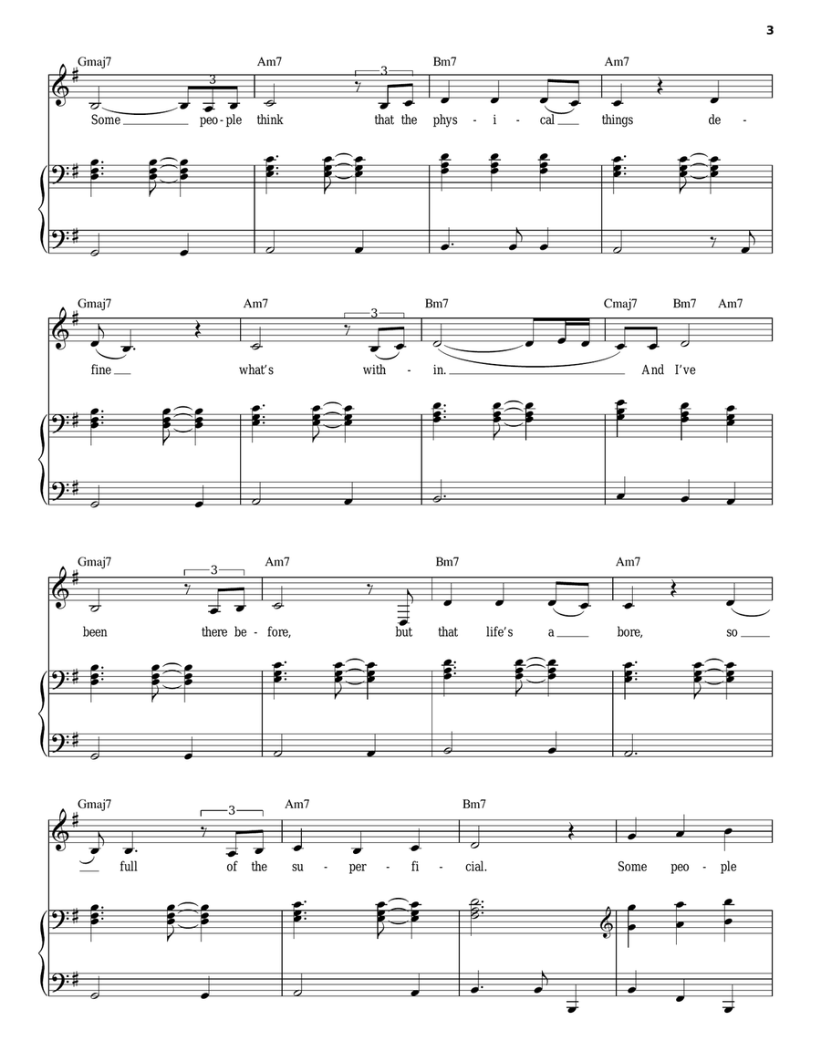 If I Ain't Got You Piano, Vocal scores gallery preview page 3