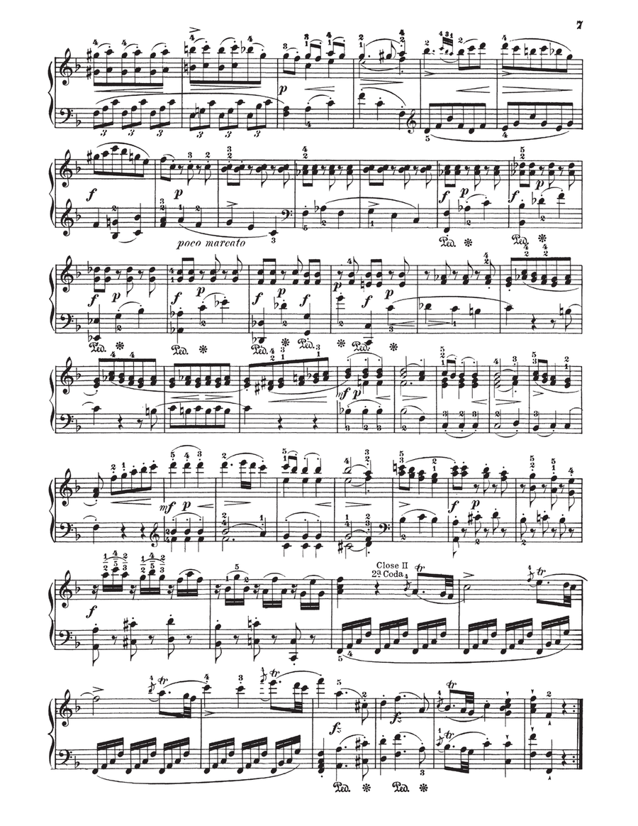 Sonata In F Major, K. 332 Piano Solo scores gallery preview page 6