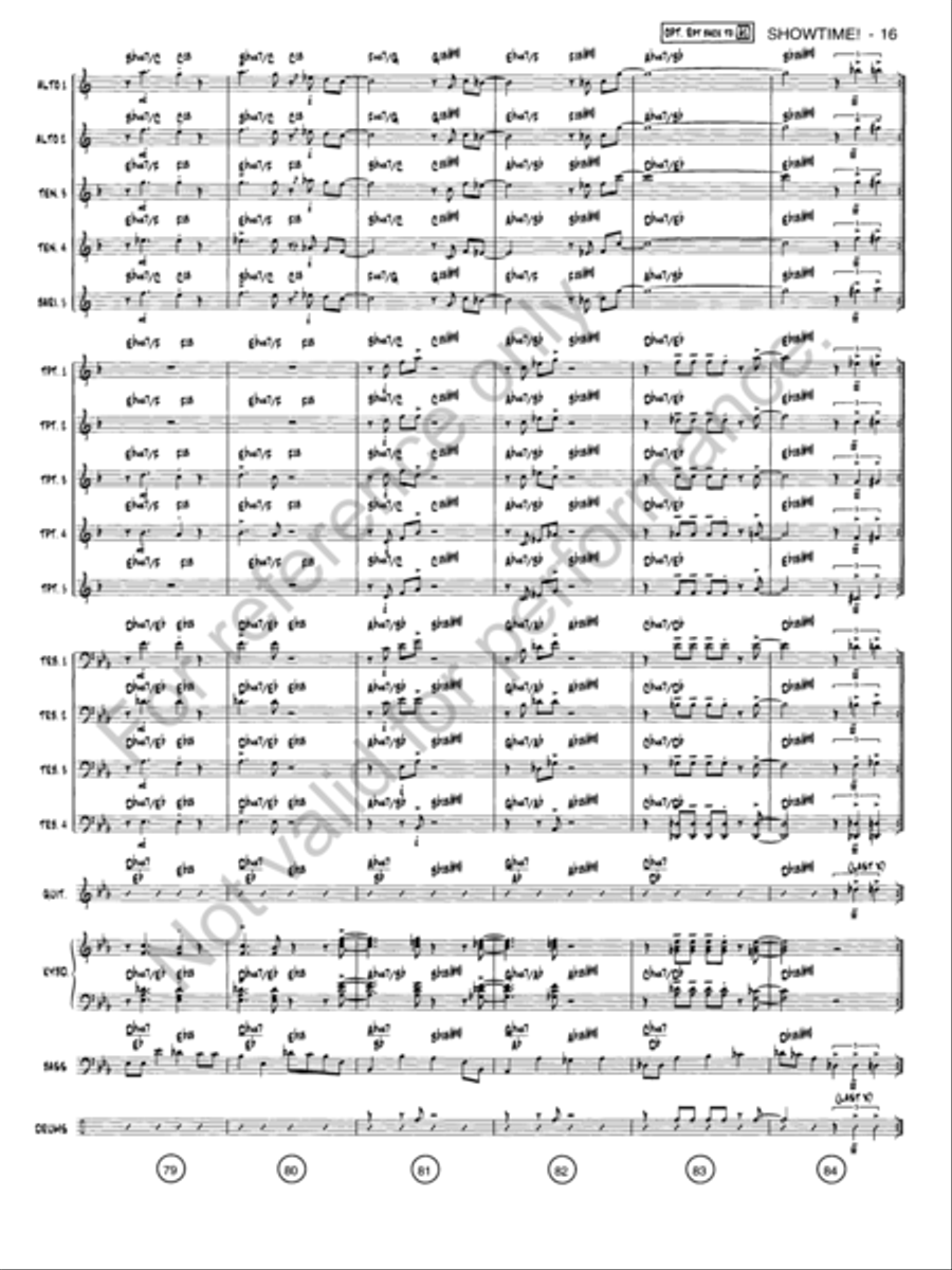 Showtime! Jazz Ensemble scores gallery preview page 15