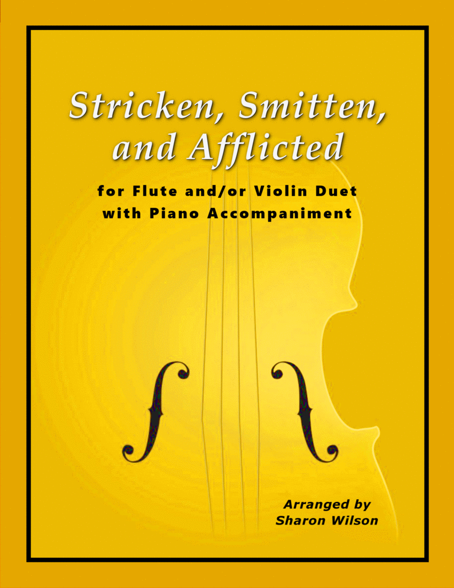 Stricken, Smitten, and Afflicted (for Flute and/or Violin Duet with Piano accompaniment) Flute scores gallery preview page 1