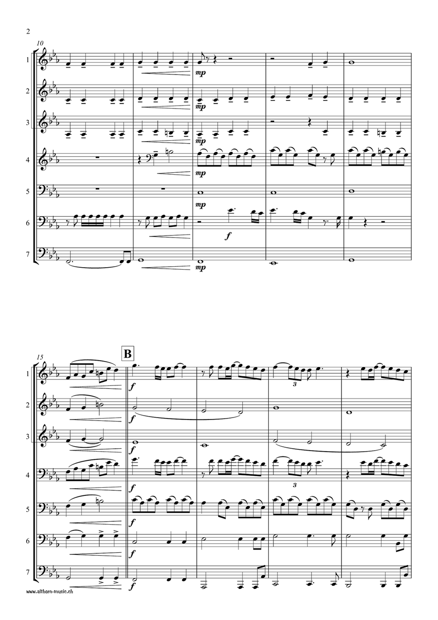 Rise Like A Phoenix Brass Ensemble scores gallery preview page 2
