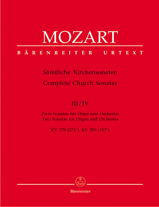 Book cover for Samtliche Kirchensonaten, Heft 3/4