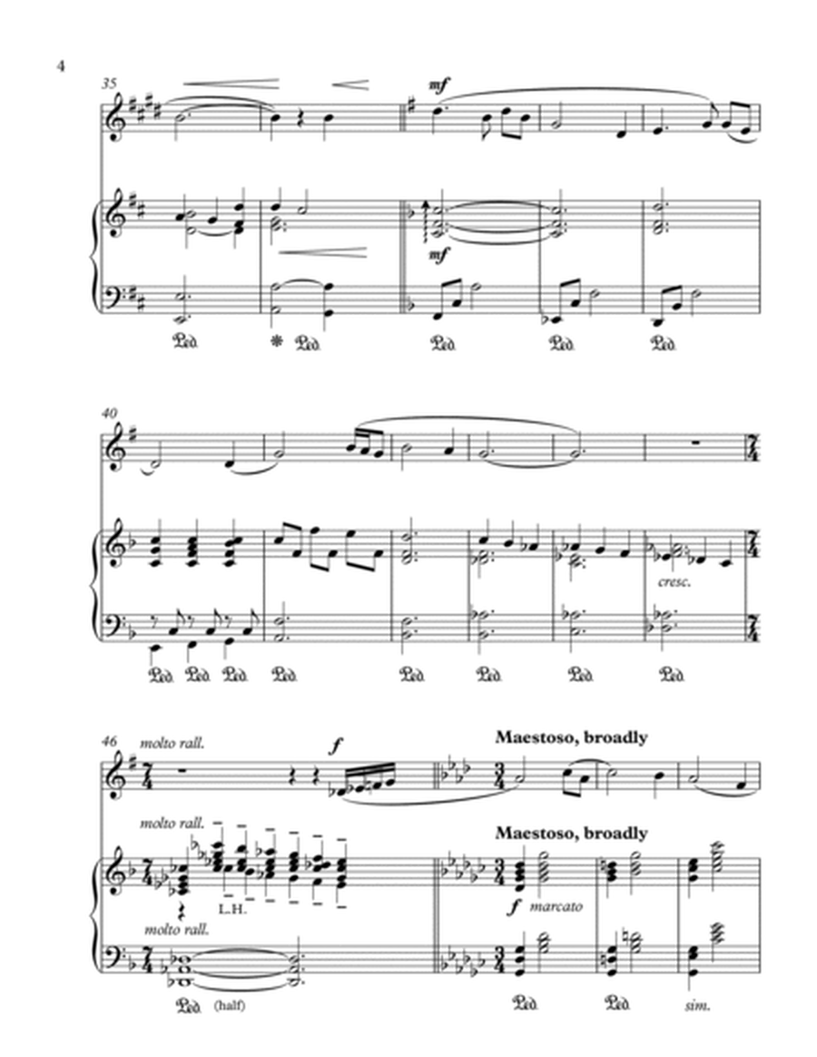 Amazing Grace (trumpet solo and piano) - score & parts image number null