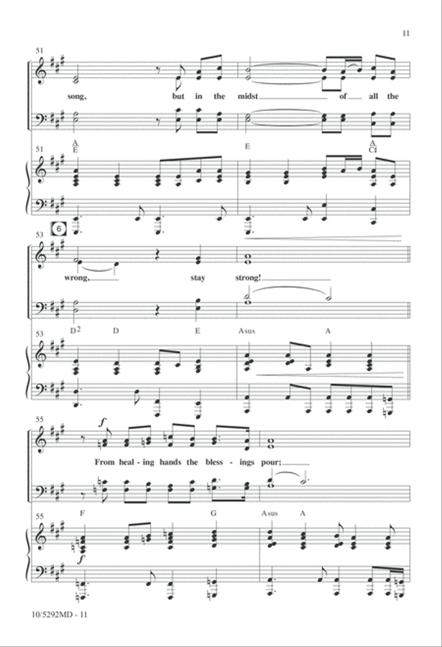 Stay Strong 4-Part scores gallery preview page 11