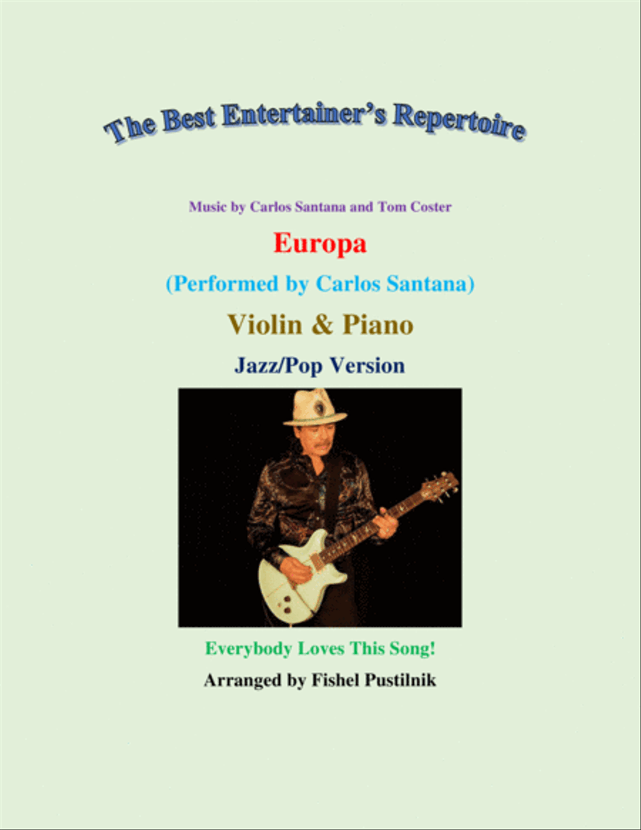 Europa Violin Solo scores gallery preview page 1