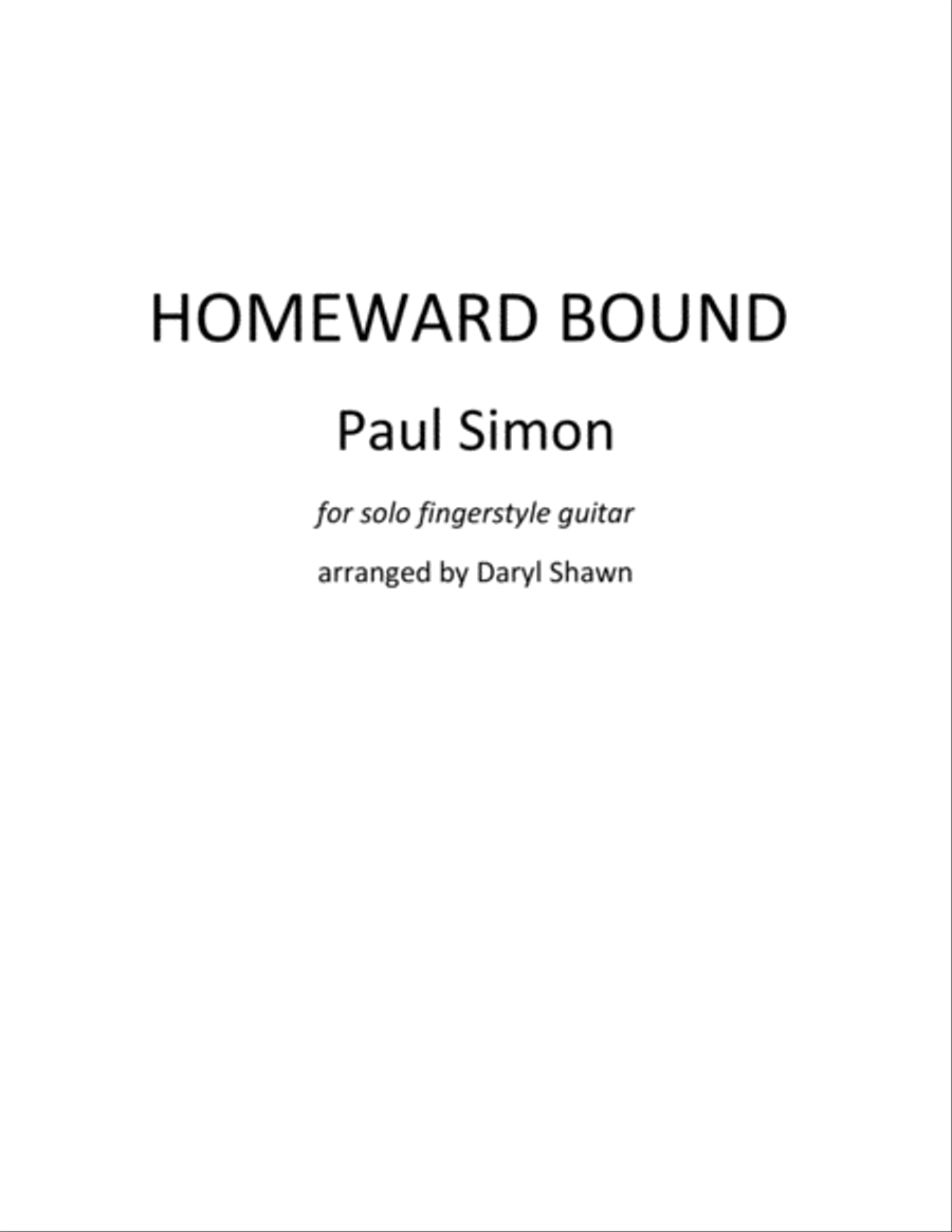 Homeward Bound Electric Guitar scores gallery preview page 1