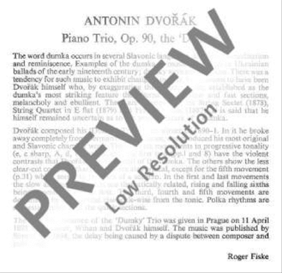 Piano Trio E minor Piano Trio scores gallery preview page 4