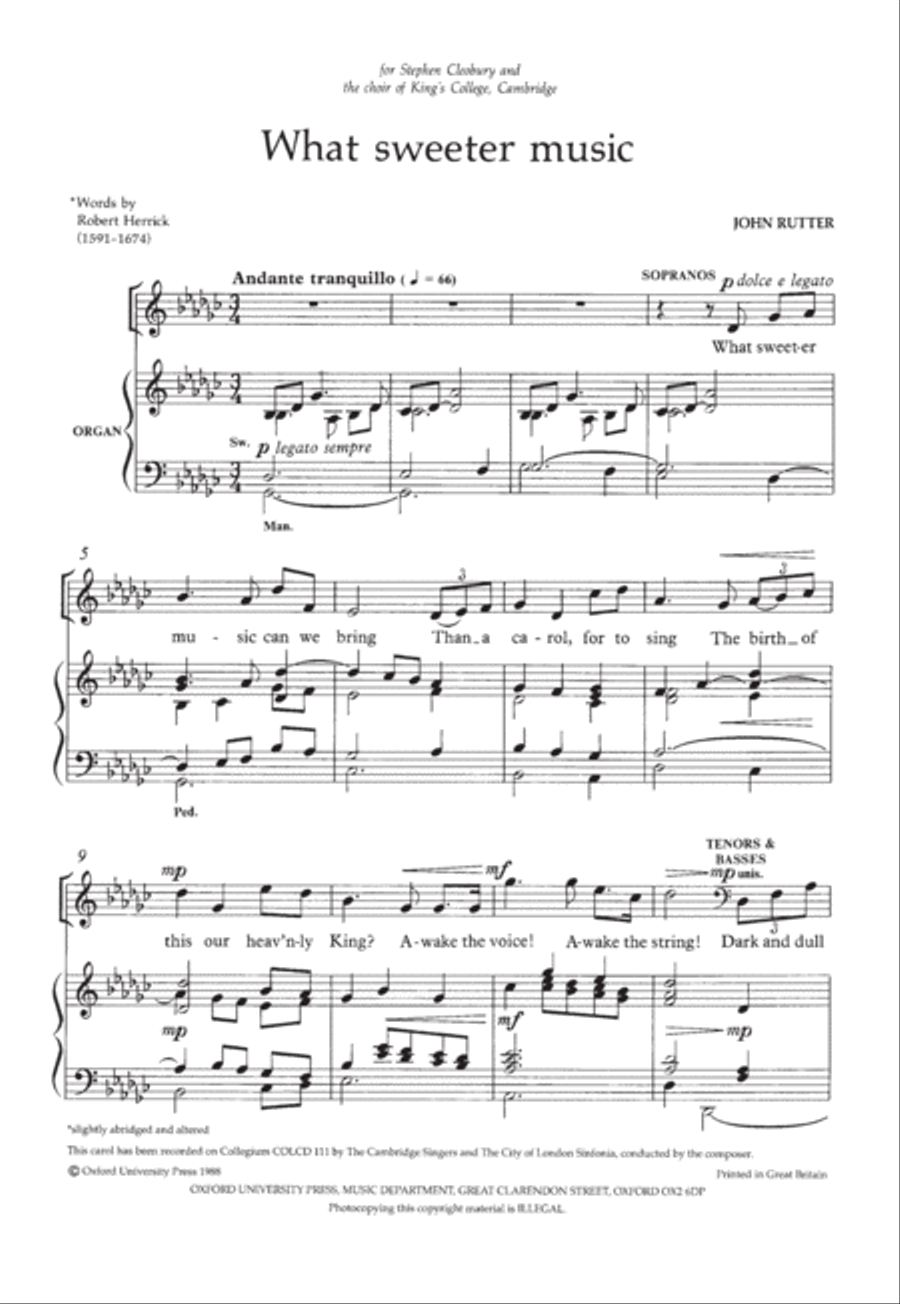What sweeter music 4-Part scores gallery preview page 2